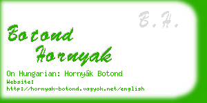 botond hornyak business card